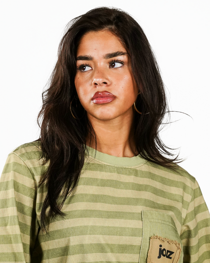 "late" striped longsleeve